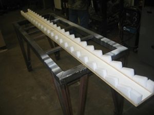Our Polyurethane Foam Louver Holders help quicken the assembly process by aligning the Louvers with the side rails.
